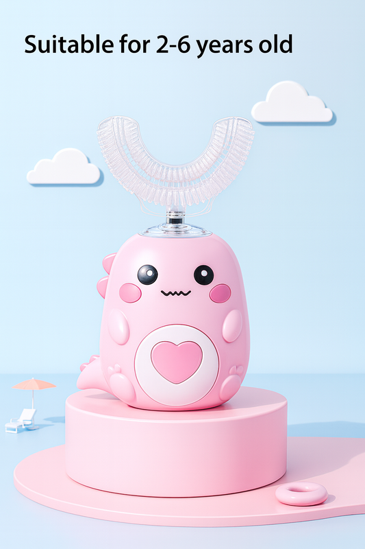 Cepillo de dientes eléctrico en forma de U para niños